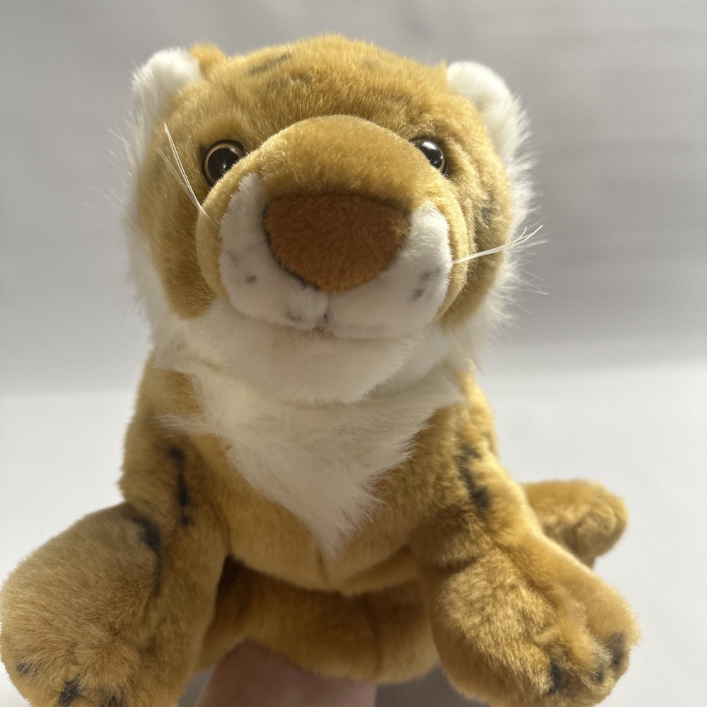 Vintage Animal Alley Toys R Us Tiger Cub Plush Hand Puppet Realistic 10" Show